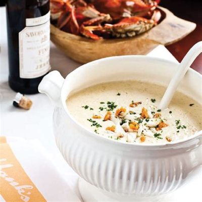  Charleston She-Crab Soup: A Creamy Delight That Melts in Your Mouth and Embraces Your Soul with the Essence of the Sea!